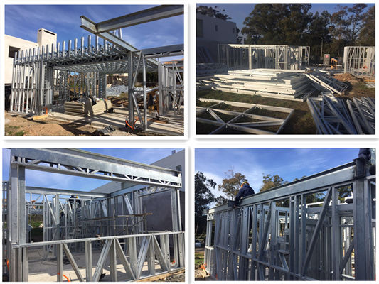 AS/US Light Steel Frame Structure Prefabricated Villa Energy Saving Modern Modular Homes