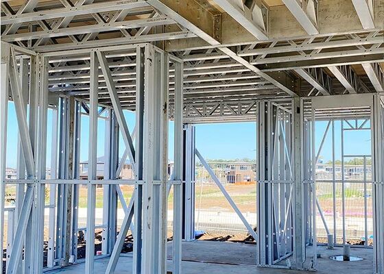 Australian Standard 2-Story Light Steel Prefab Modular Villa 8 Weeks Build Time