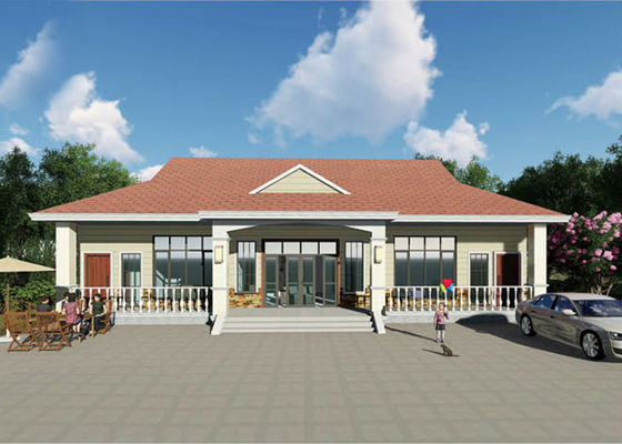 Aus Single Family Home With Garage Light Steel Prefab Modular Home Kits Villa With CE Standard