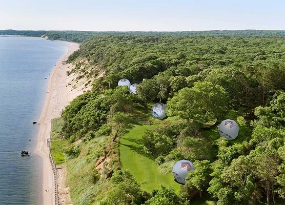 Prefab Wooden Dome House: A Cool Cabin Tree Dome House For Airbnb