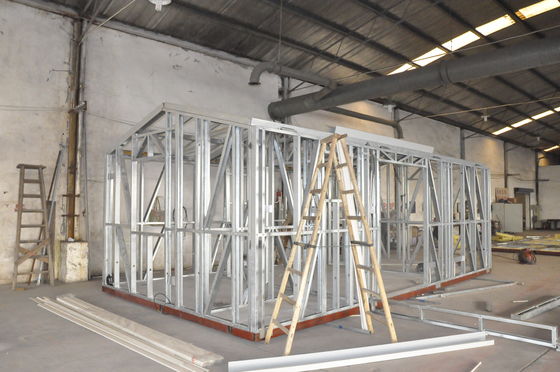 Prefabricated House ,  Light Steel Modular Villa , Portal Frame Buildings With OSB Bord