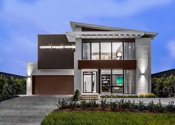 অস্ট্রেলিয়ান স্ট্যান্ডার লাইট স্টিল ফ্রেমিং প্রকল্প প্রিফ্যাব এ কিটস হোমস প্যানেলযুক্ত