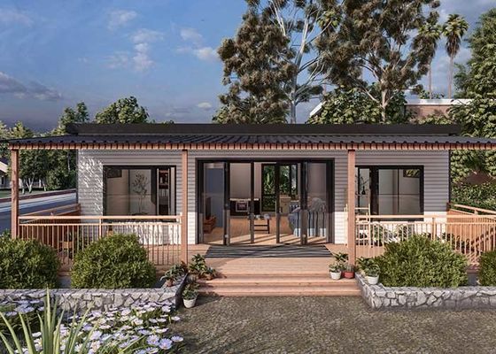 কারখানার দামে হালকা স্টিল ফ্রেম এডিইউ | আধুনিক প্রিফ্যাব মোবাইল গ্র্যানি ফ্ল্যাট