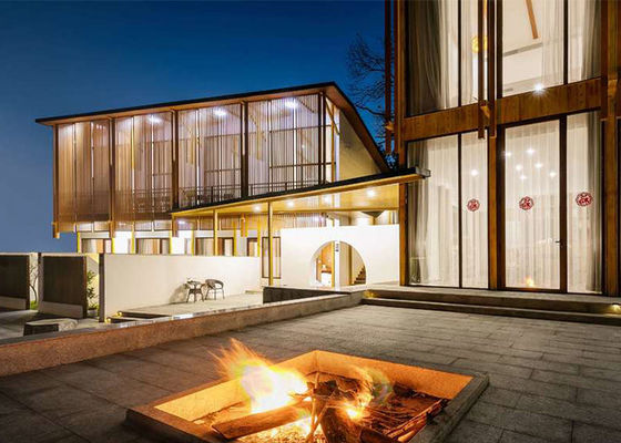 হালকা গেজ স্টিল ফ্রেম প্রিফ্যাব্রিকেটেড হোটেল মাল্টি ফ্যামিলি হাউস দুই তলা দ্রুত সমাবেশ হোম