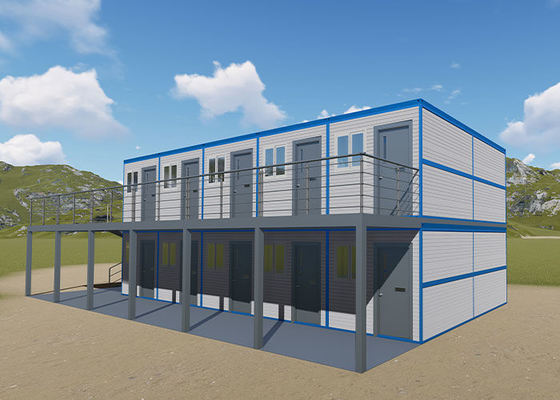 Modular Home Prefab Folding Container Houses 20FT 40FT For Affordable Emergency Shed