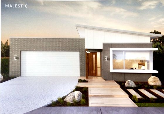 প্রিফেব্রিকেটেড হাউস লাইট স্টিল স্ট্রাকচার বাংলো উইথ অ্যালুমিনিয়াম অ্যালয় / পিভিসি উইন্ডো