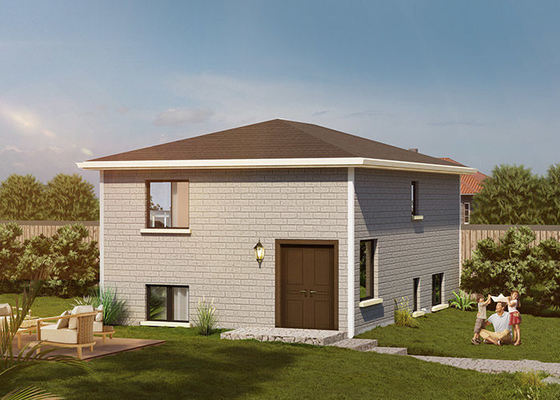 মোড়যোগ্য পোর্টেবল জরুরী আশ্রয়, হালকা ইস্পাত ভাঁজ ঘর নানী ফ্ল্যাট