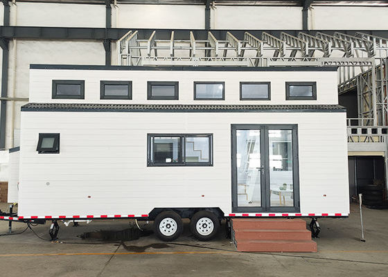 বিক্রয়ের জন্য ২ বেডরুমের প্রিফেব্রিকেটেড টিনি হোম | প্যাটিও সহ এবং শিপিংয়ের জন্য প্রস্তুত