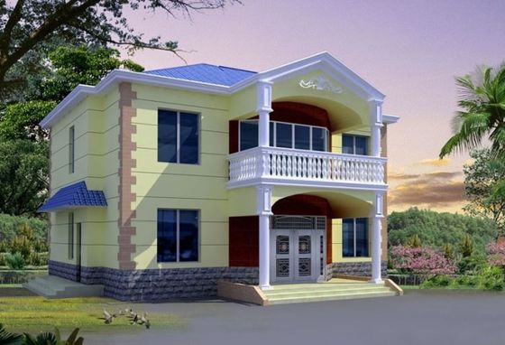 এক বেডরুমের স্টিল বিচ বাংলো, ছোট প্রিফ্যাব হাউস কিটস, লাইট স্টিল ফাউন্ডেশন