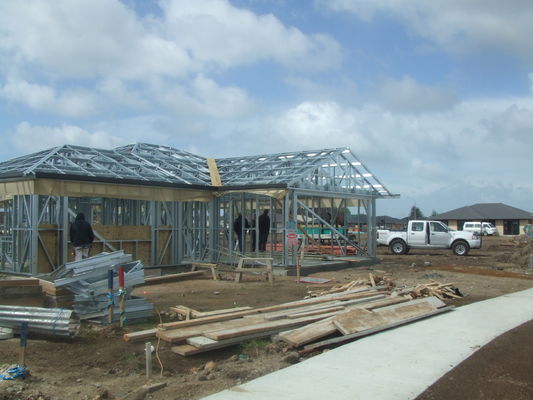 টেকসই প্রিফেব্রিকেটেড হাউস, হালকা ইস্পাত ফ্রেম হাউসের পেশাদার নকশা