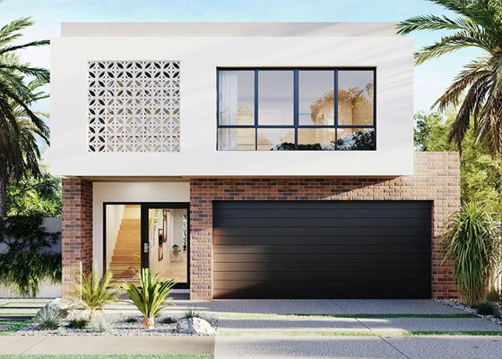 3 বেডরুমের প্রিফেব্রিকেটেড হাউস ভিলা মডুলার হোম কিটস থার্মাল মেটাল সাইডিং ক্ল্যাডিং সহ