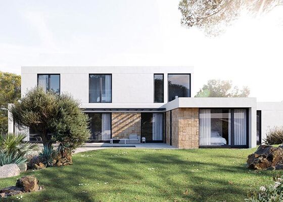 ইস্পাত বিল্ডিং কিট মার্কিন যুক্তরাষ্ট্র স্ট্যান্ডার্ড এবং প্রিফ্যাব ম্যানশন - বিলাসবহুল কাস্টমাইজড ভিলা সমাধান