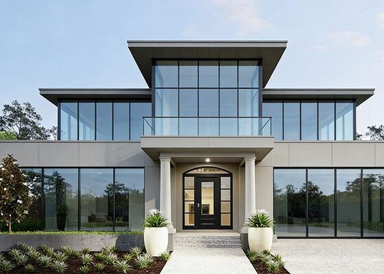 আধুনিক প্রিফ্যাব প্যানেলাইজড হোম কিটস মডুলার হোমস এএস/ইউএস স্ট্যান্ডার্ড লাইট স্টিল ফ্রেম হাউস ভিলা