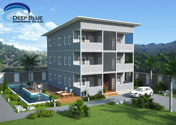 হালকা ইস্পাত কাঠামো কাঠামো প্রিফ্যাব SOHO ডরমিটরি অ্যাপার্টমেন্ট