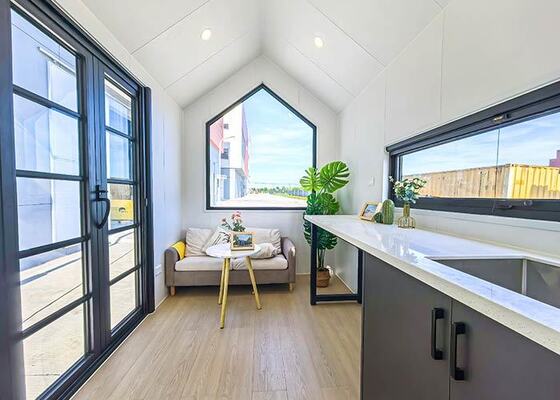 Luxury Prefab Tiny House On Wheels| Ready To Ship Modern Compact Living A-Frame Cabin