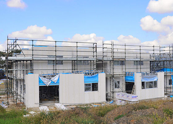 হালকা ইস্পাত ফ্রেম কাঠামো প্রিফ্যাব ভিলা দ্রুত সমাবেশ কাস্টমাইজযোগ্য বাড়ির জন্য নিরোধক উপাদান