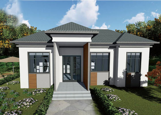 Wpc ক্ল্যাডিং প্রি ম্যানুফ্যাকচারড হোমস সাইক্লোন প্রুফ আধুনিক প্রিফ্যাব হোম কিটস