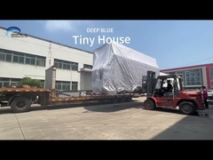 বিক্রির জন্য চাকার উপর মডুলার প্রিফ্যাব্রিকেটেড হাল্কা ইস্পাত স্ট্রাকচার হোমস