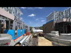 শক্তি সঞ্চয়ী সাশ্রয়ী মূল্যের প্রিফ্যাব হাউস ইস্পাত কাঠামো ভিলা ফ্রেমিং নীচের প্লেট