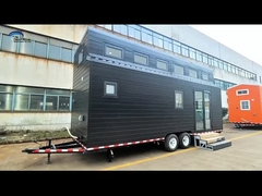 অস্ট্রেলিয়ান স্ট্যান্ডার্ড মডুলার হোম সহ হালকা ইস্পাত প্রিফ্যাব টিনি হাউস অন হুইলস