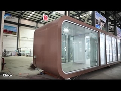 হালকা গেজ স্টিল ফ্রেম প্রিফ্যাব মডুলার হোমস ডাবল গ্লাস উইন্ডোজ সহ বাগান অফিস