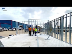 ২ বেডরুম প্রিফ্যাব হাউস সেন্ট্রাল এয়ার কন্ডিশনার সিস্টেম এবং 2PAC কেবিন পাথর countertop সঙ্গে