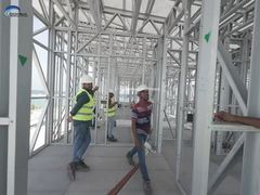 হালকা ইস্পাত ফ্রেম প্রিফ্যাব্রিকেটেড তৈরি ঘর বাগান স্টুডিও আধুনিক নকশা ক্ষুদ্র ঘর